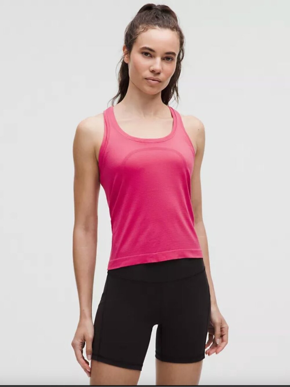 Lululemon Tech Racerback Tank Top 2.0 *Waist Length Raspberry size 6 - Picture 5 of 7